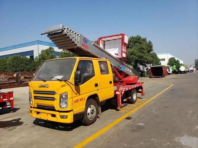 正定县附近云梯车出租 砂石搬运